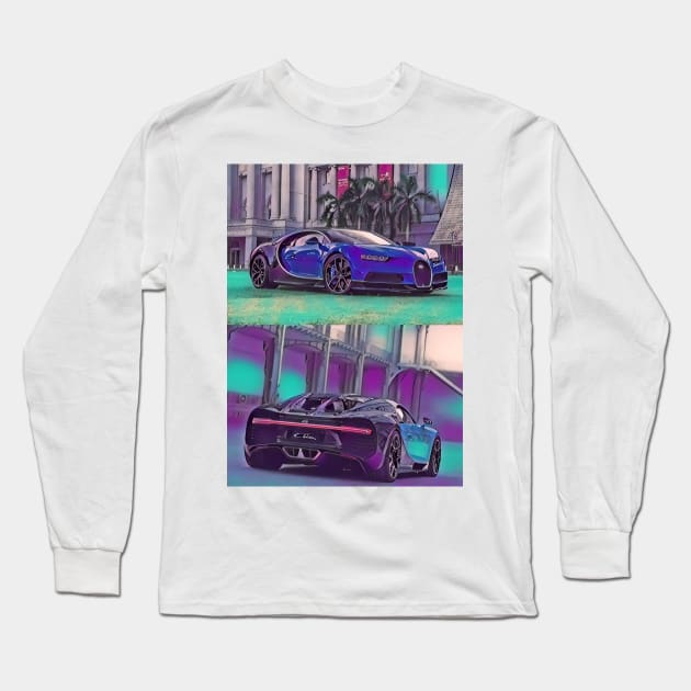 Bugatti Chiron Long Sleeve T-Shirt by d1a2n3i4l5